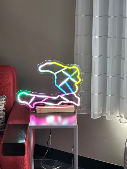 Unique Neon Sign - AYITI AK DEPATMENT YO